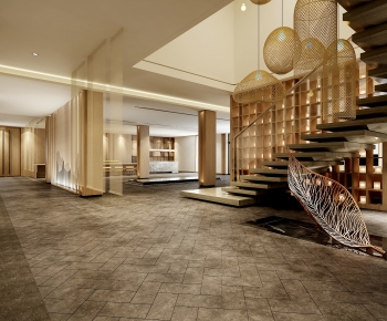 New Chinese Style Lobby Hall-ID:729063998