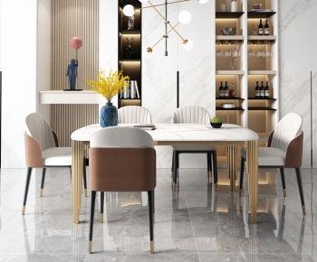 Modern Dining Table And Chairs-ID:957520016
