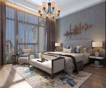 New Chinese Style Bedroom-ID:114502917