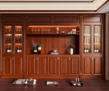 New Chinese Style Wine Cabinet-ID:545927053