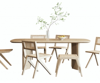 Nordic Style Dining Table And Chairs-ID:123615985