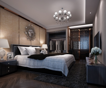 New Chinese Style Bedroom-ID:520741948