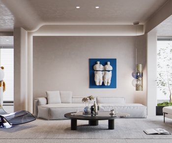 Modern Wabi-sabi Style A Living Room-ID:278893959