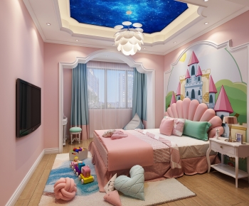 European Style Girl's Room Daughter's Room-ID:267359026