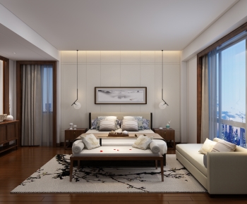 New Chinese Style Bedroom-ID:186964043