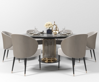 New Chinese Style Dining Table And Chairs-ID:636951924