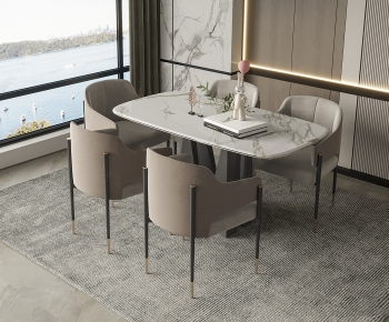 Modern Dining Table And Chairs-ID:903696062