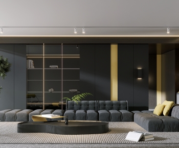 Modern A Living Room-ID:627330064