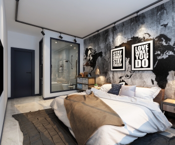 LOFT Industrial Style Bedroom-ID:655971059