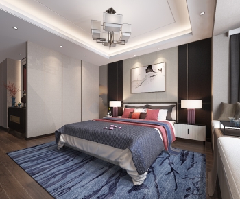 New Chinese Style Bedroom-ID:264448889