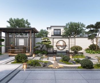 New Chinese Style Courtyard/landscape-ID:608530042