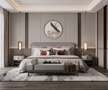 New Chinese Style Bedroom-ID:819189586