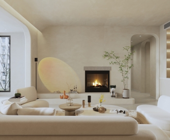 Wabi-sabi Style A Living Room-ID:657613045