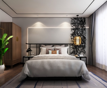 New Chinese Style Bedroom-ID:243269926