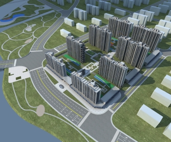 New Chinese Style Architectural Bird's-eye View Planning-ID:385538103