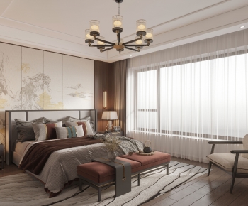 New Chinese Style Bedroom-ID:850960022