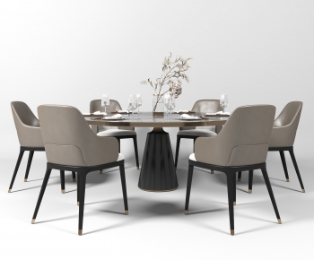 Modern Dining Table And Chairs-ID:906784067