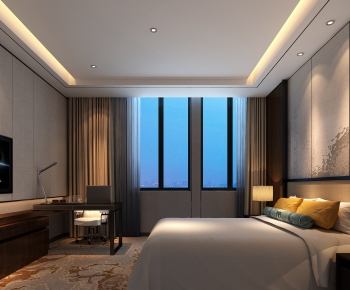 New Chinese Style Bedroom-ID:550802953