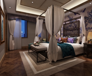 New Chinese Style Bedroom-ID:142519006
