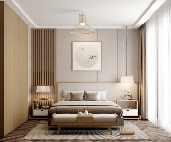New Chinese Style Bedroom-ID:224963905