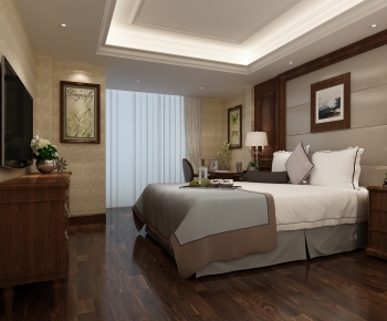 Simple European Style Bedroom-ID:572436094