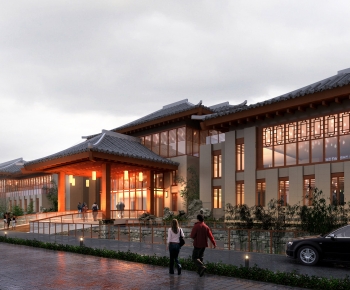 Chinese Style Building Appearance-ID:633805048