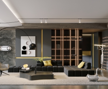 Modern A Living Room-ID:587298963