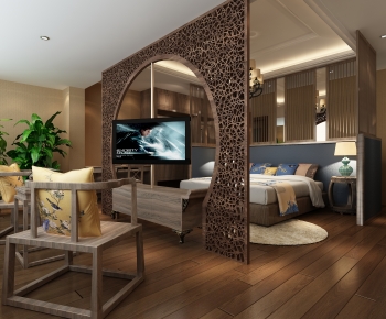 Chinese Style Bedroom-ID:807877069