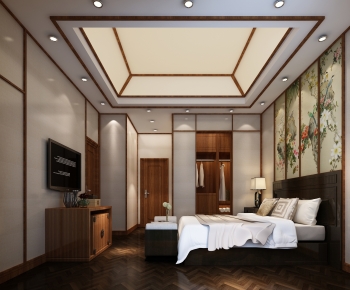 New Chinese Style Bedroom-ID:541147957