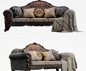 American Style Three-seat Sofa-ID:242556109