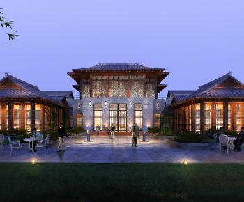 Chinese Style Villa Appearance-ID:609739072