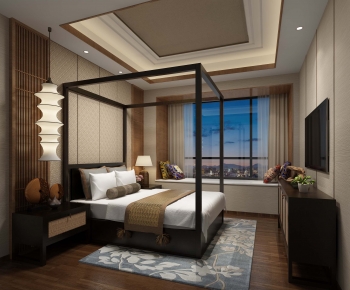 New Chinese Style Bedroom-ID:181889069