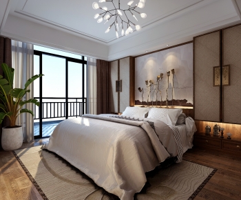 New Chinese Style Bedroom-ID:181936036