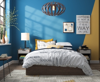Nordic Style Bedroom-ID:872492077
