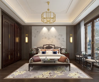 New Chinese Style Bedroom-ID:747204077