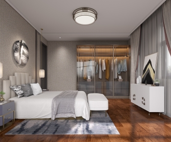 New Chinese Style Bedroom-ID:131328112