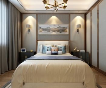 New Chinese Style Bedroom-ID:994257938