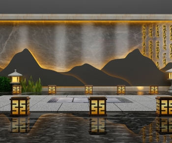 New Chinese Style Courtyard/landscape-ID:358365066