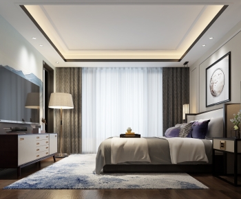 New Chinese Style Bedroom-ID:778662924