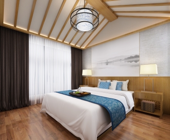 New Chinese Style Bedroom-ID:965593103