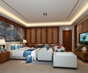 New Chinese Style Bedroom-ID:917821883