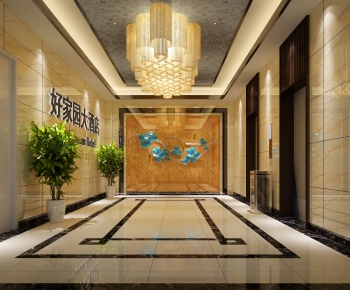 New Chinese Style Elevator Hall-ID:273992067