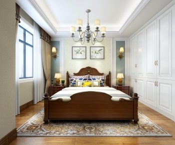 American Style Bedroom-ID:107537982