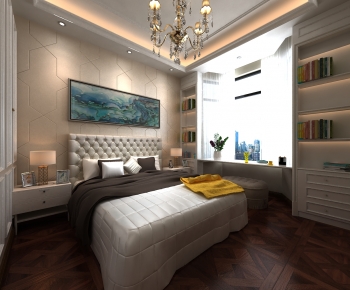 Simple European Style Bedroom-ID:298398028