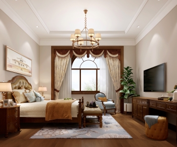 American Style Bedroom-ID:632514955
