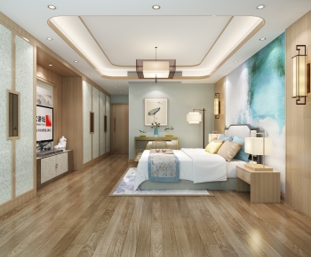 New Chinese Style Bedroom-ID:558577069
