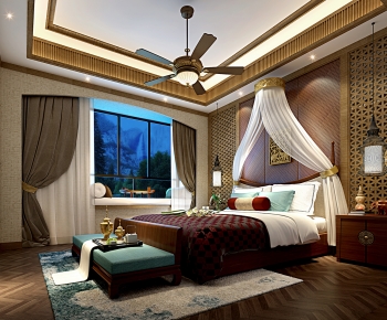 Southeast Asian Style Bedroom-ID:367031121