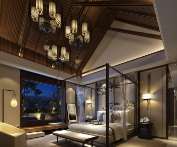 New Chinese Style Bedroom-ID:545097113