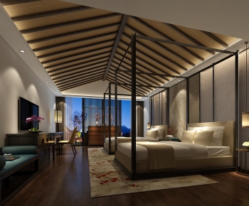 New Chinese Style Bedroom-ID:622239118