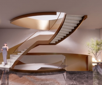 Modern New Chinese Style Stairwell-ID:338659054